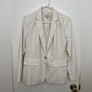 LOFT Women’s White Blazer, Sz 4